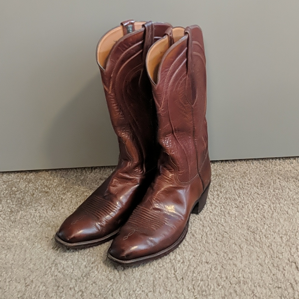 Lucchese Brown Cowboy Boots Mens 9E